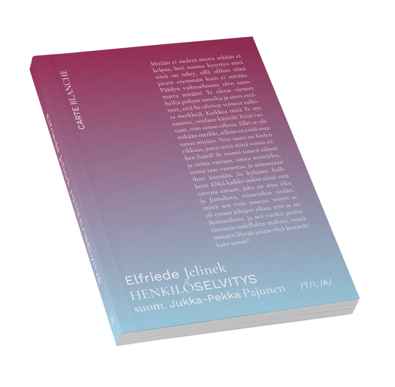 Elfriede Jelinek Henkilöselvitys | ENNAKKOTILAUS